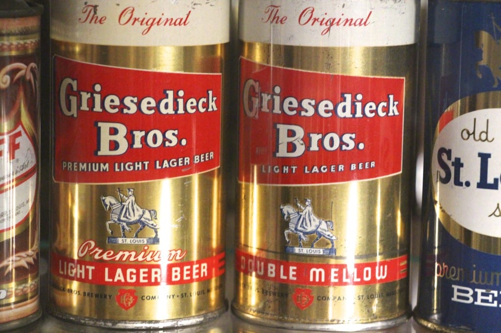 The Antique Advertising Expert | Griesedieck Bros. Flat Top Beer Cans ...