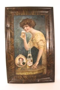 1905 Self Framed Tin Sign