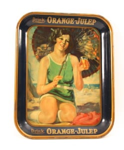 1920′s Orange-Julep Soda Tin Tray
