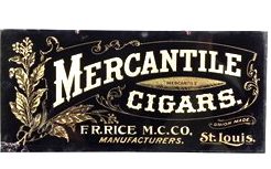1910′s F. R. Rice Co. Mercantile Cigars Tin Sign
