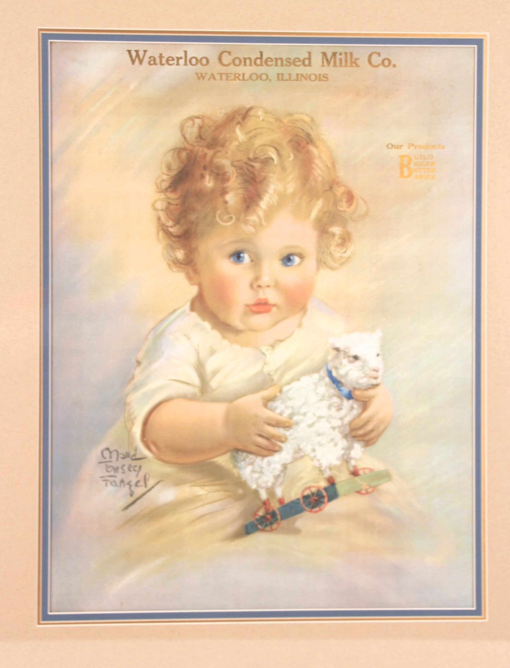 Waterloo Milk Co. Lithograph 1922