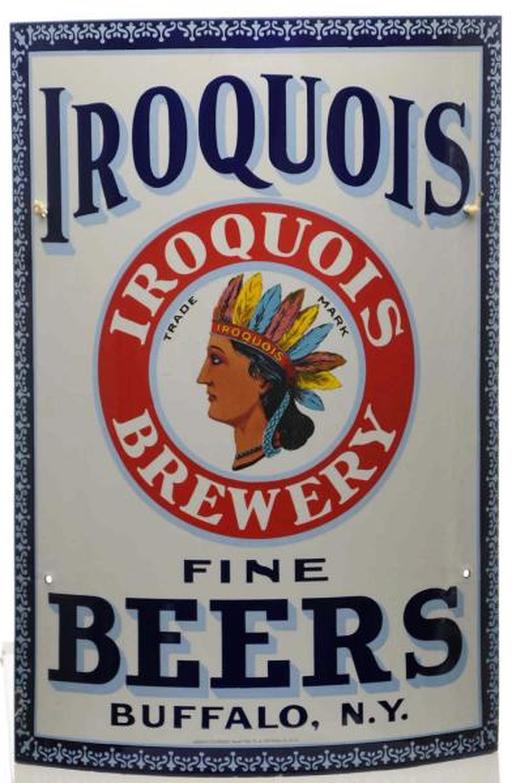 Iroquois Beer 11-3/4" Dia Tray Liner #5-1950s era NOS NY Buffalo 