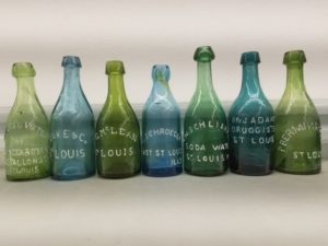 1800's era Antique Soda Bottles from St. Louis. Steve Kehrer Collection