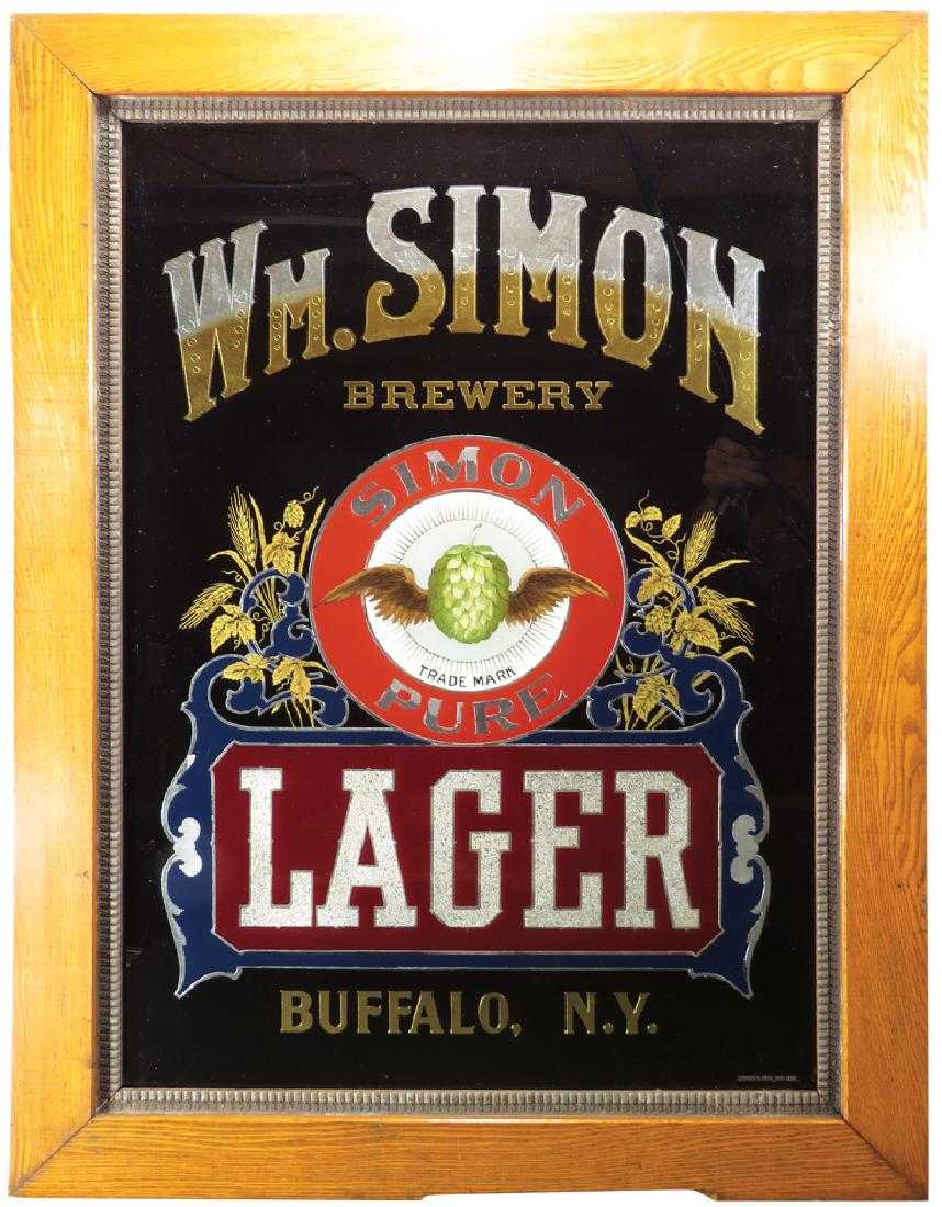 1960s William Simon Pure Buffalo NY Beer QUART Label Tavern Trove 