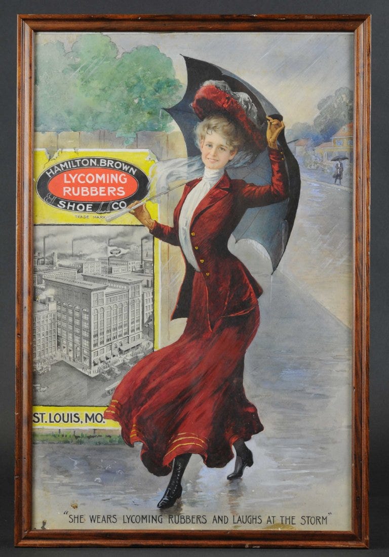 HAMILTON BROWN SHOE COMPANY LED THE WORLD! - The Antique Advertising Expert