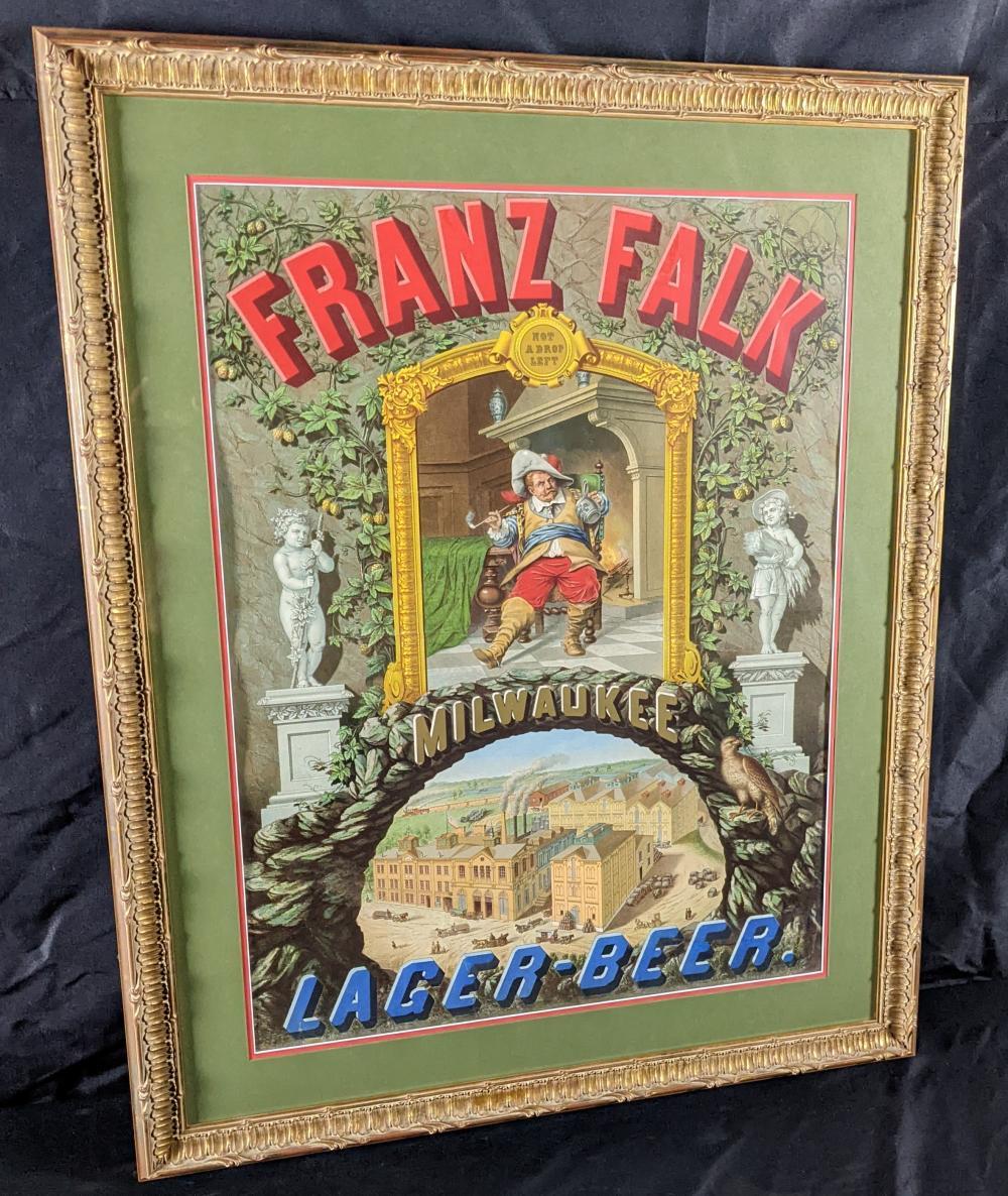 Franz Falk Brewery Lithograph, Milwaukee, WI. Ca. 1900